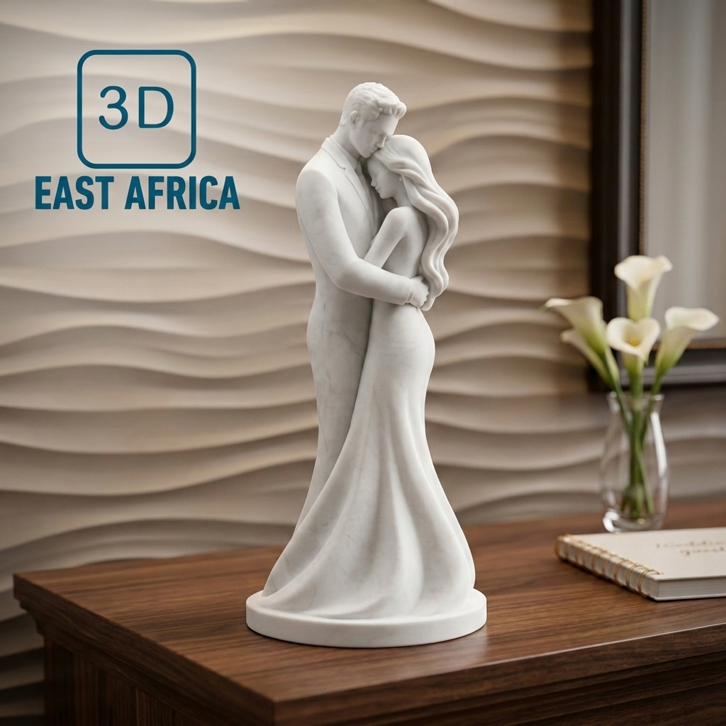 3D Printed Premium Sculpture of a Loving Couple